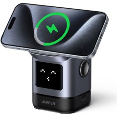 Station de charge 2 en 1 - UGREEN - Robot - Qi2 - Noir