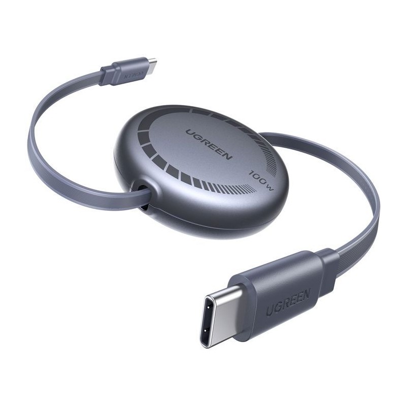 Câble USB-C - UGREEN - Câble rétractable USB-C vers USB-C PD - 100W