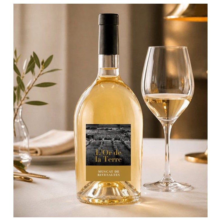 L'or de la Terre Muscat de Rivesaltes - Vin blanc de Languedoc
