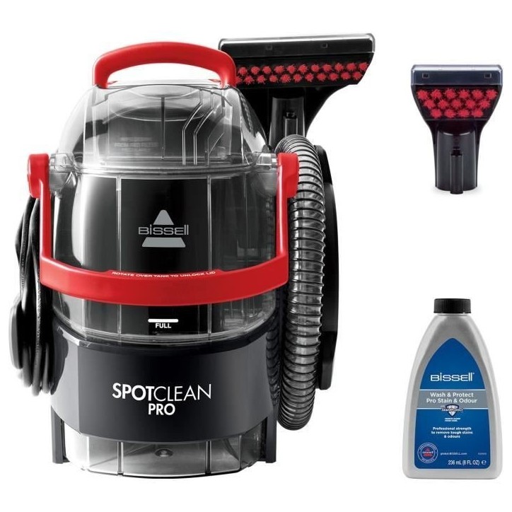 Nettoyeur Détacheur Bissell Spotclean Pro 1558N - Détache, Nettoie et Aspire - Efficace sur tous types de taches