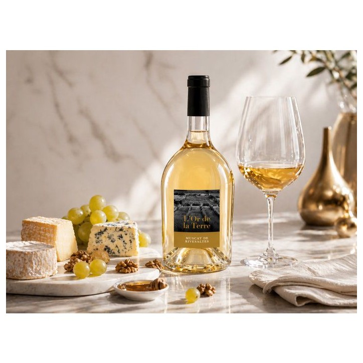 L'or de la Terre Muscat de Rivesaltes - Vin blanc de Languedoc