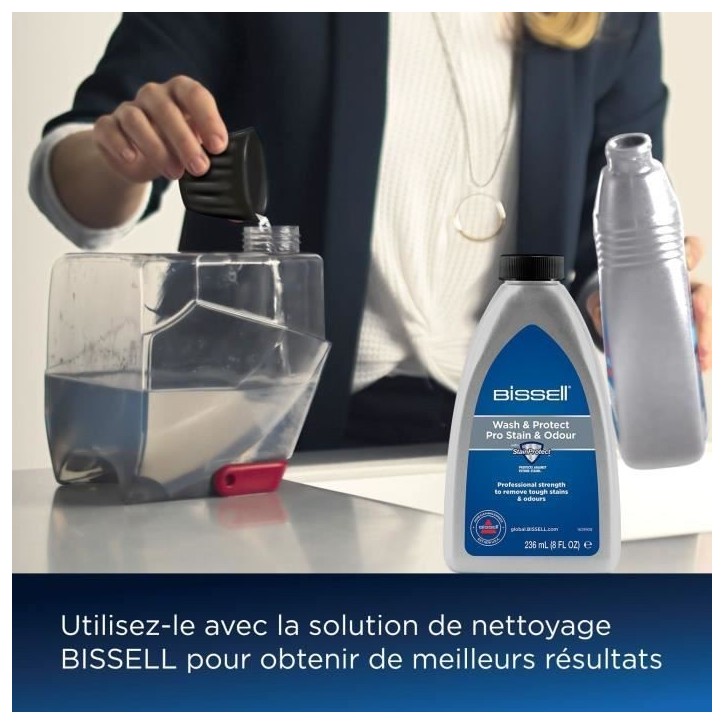 Nettoyeur Détacheur Bissell Spotclean Pro 1558N - Détache, Nettoie et Aspire - Efficace sur tous types de taches