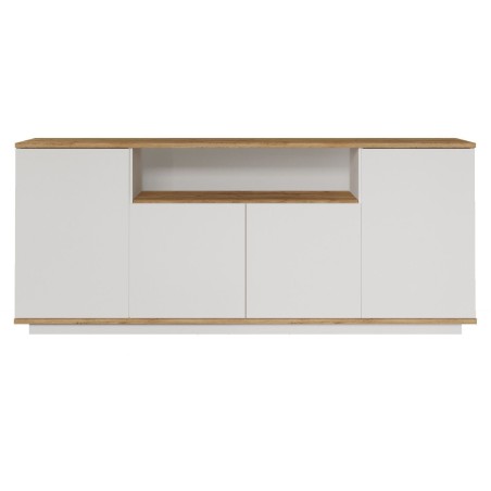 Buffet - FR15 - 4 portes - 180 x 75 x 45 cm - Pin atlantique / Blanc