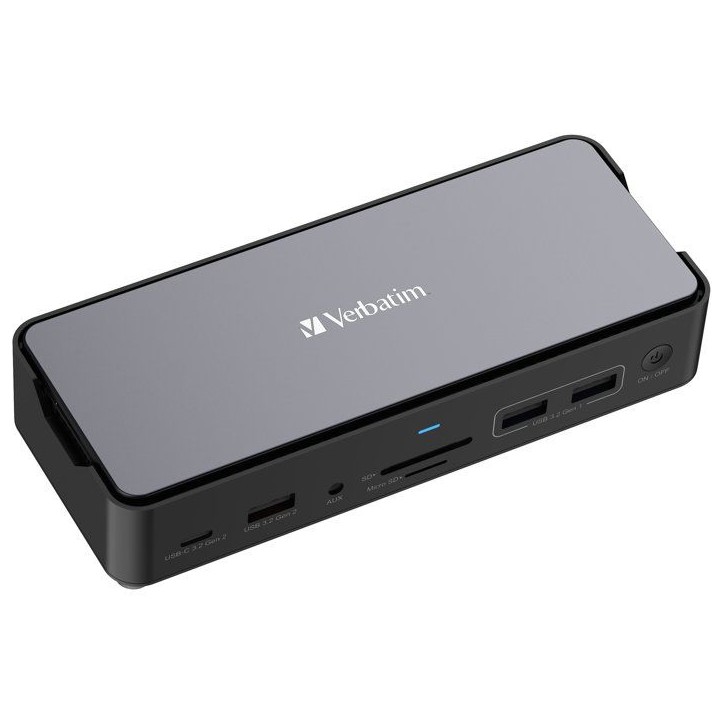 Station d'accueil portable USB-C 3.2 - VERBATIM - Pro CDS-15SSD - Avec SSD 256 Go inclus - Gris Station d'accueil portable USB-C 3.2 - VERBATIM - Pro CDS-15SSD - Avec SSD 256 Go inclus - Gris