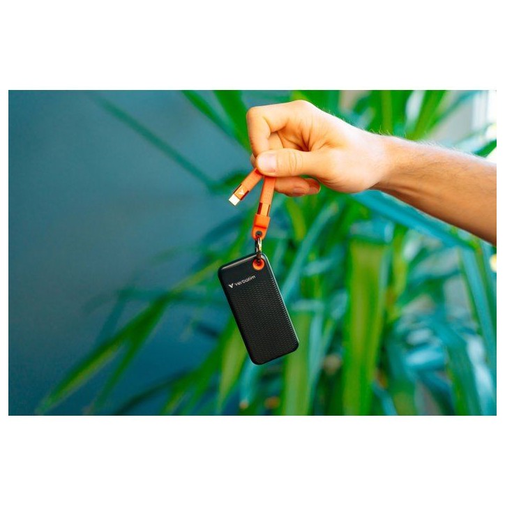 Disque SSD externe - VERBATIM - Pocket - 2 To - Noir / Orange Disque SSD externe - VERBATIM - Pocket - 2 To - Noir / Orange