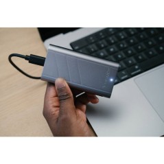Disque SSD externe - VERBATIM - TurboMetal - 4 To - Gris