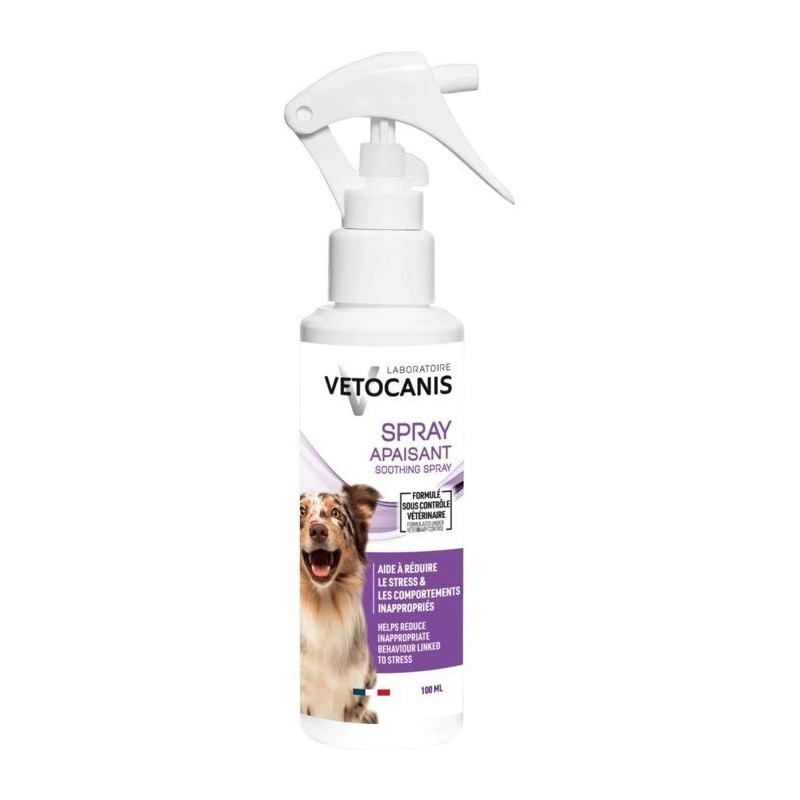 Spray apaisant - VETOCANIS - Chien - 100 ml - Anti-stress - Usage quot
