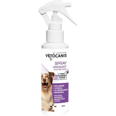 Spray apaisant - VETOCANIS - Chien - 100 ml - Anti-stress - Usage quot