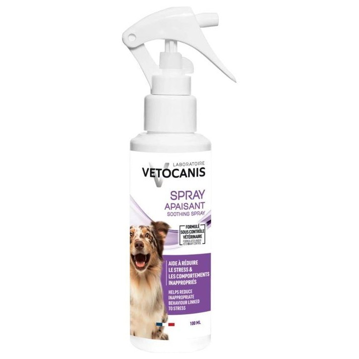 Spray apaisant - VETOCANIS - Chien - 100 ml - Anti-stress - Usage quotidien Spray apaisant - VETOCANIS - Chien - 100 ml - Anti-stress - Usage quotidien
