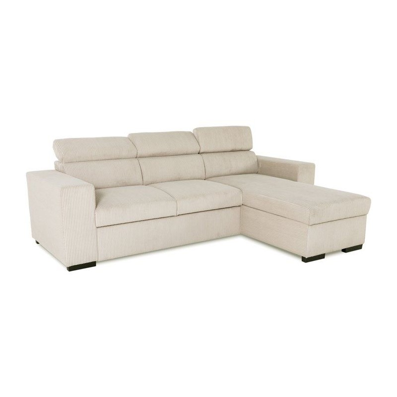 Canapé d'angle convertible réversible - 4 places - VICOMTE - Velours