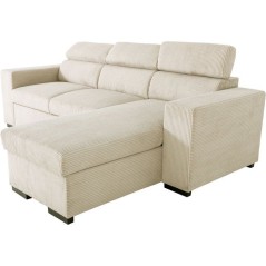 Canapé d'angle convertible réversible - 4 places - VICOMTE - Velours