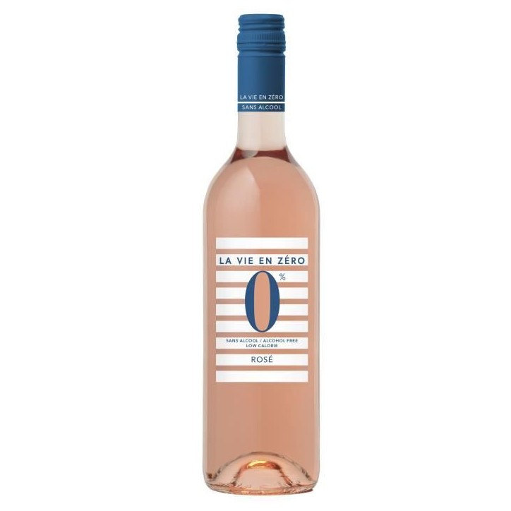 La Vie en Zéro Sans Alcool - Boisson a base de vin désalcoolisé - Rosé