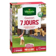 Semences de gazon VILMORIN - 7 jours - boite de 1KG - Premieres pousse