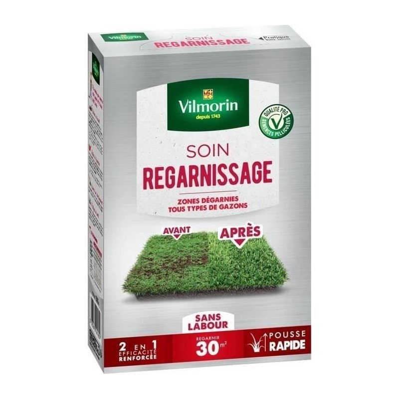VILMORIN Semences pour soins et regarnissage universel de gazon - 2 en