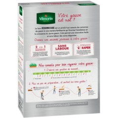 Semences de gazon VILMORIN - Soins regarnissage universel 2 en 1 boite de 1kg - Repousse tres rapide