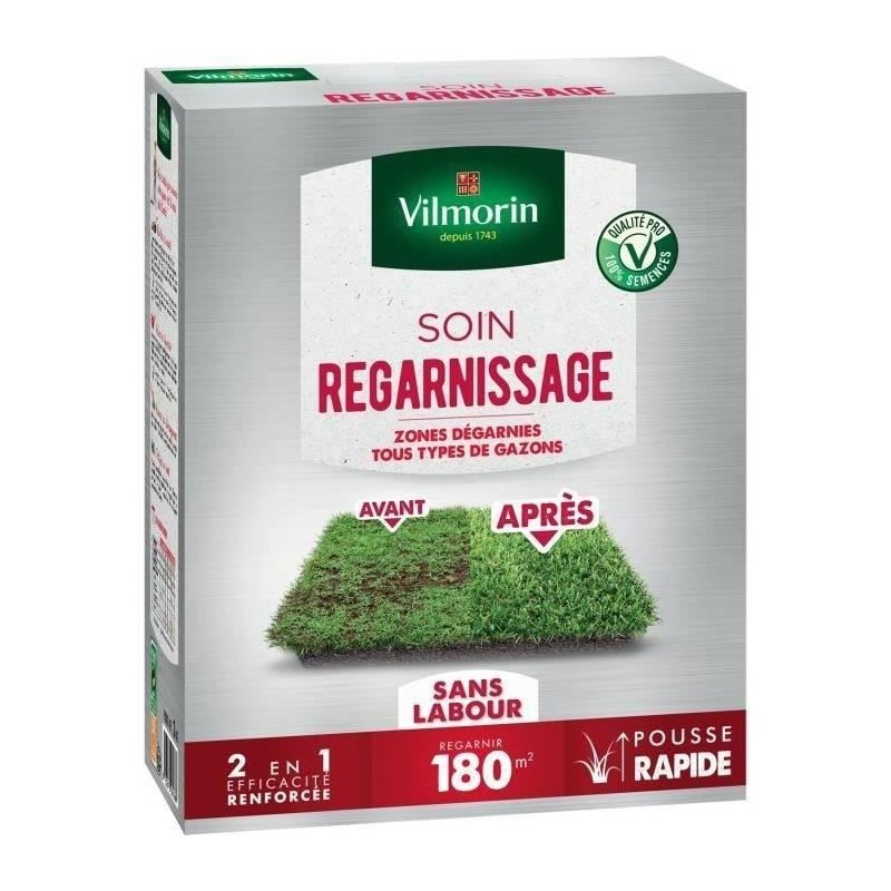 VILMORIN Semences pour soins et regarnissage universel de gazon - 2 en
