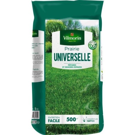 Semences Prairie universelle VILMORIN - Sac 5 kg - 500 m² - Idéale p