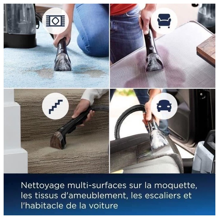 Détacheur Bissell NETTOYEUR MULTI-SURFACE B3724N Spotclean PLUS (+) Détacheur Bissell NETTOYEUR MULTI-SURFACE B3724N Spotclean PLUS (+)