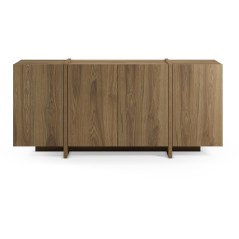 Buffet VOLIA - Chene Foncé – 4 portes – 180 x 40 x 79 cm