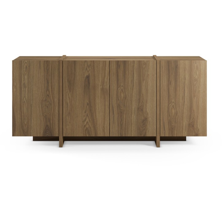 Buffet VOLIA - Chene Foncé – 4 portes – 180 x 40 x 79 cm Buffet VOLIA - Chene Foncé – 4 portes – 180 x 40 x 79 cm