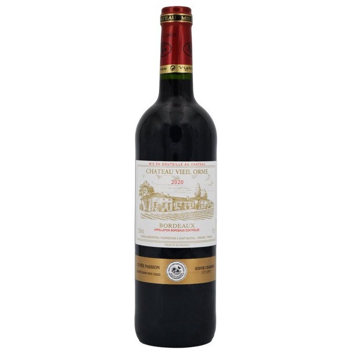Château Vieil Orme Cuvée Passion 2020 Bordeaux - Vin rouge de Bordeaux