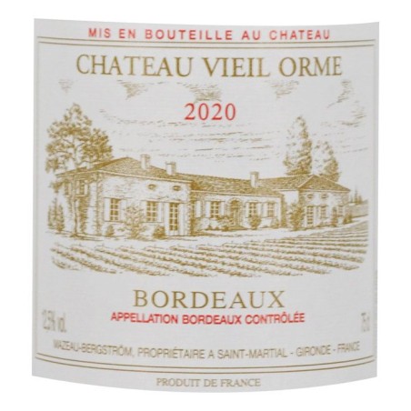 Château Vieil Orme Cuvée Passion 2020 Bordeaux - Vin rouge de Bordeaux