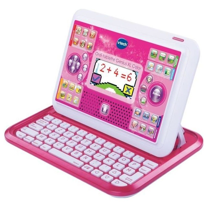 Ordi-Tablette Enfant VTECH Genius XL Color Rose - 2 en 1 avec écran couleur - Mixte - A partir de 5 ans Ordi-Tablette Enfant VTECH Genius XL Color Rose - 2 en 1 avec écran couleur - Mixte - A partir de 5 ans