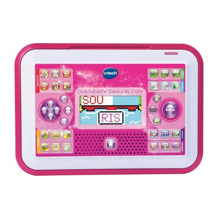 Ordi-Tablette Enfant VTECH Genius XL Color Rose - 2 en 1 avec écran couleur - Mixte - A partir de 5 ans Ordi-Tablette Enfant VTECH Genius XL Color Rose - 2 en 1 avec écran couleur - Mixte - A partir de 5 ans