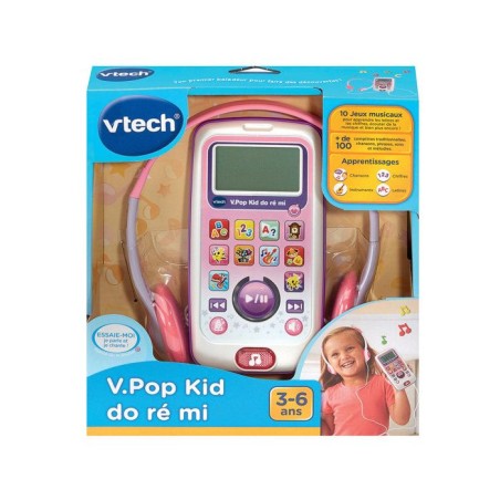 Baladeur musical éducatif VTECH V.Pod Kid Do, Ré, Mi rose - Pour enf