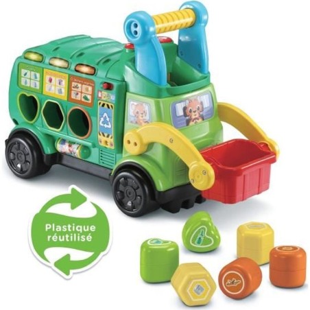 Porteur Maxi Camion Poubelle Recyclo'Formes - VTECH BABY - Jouet éduc