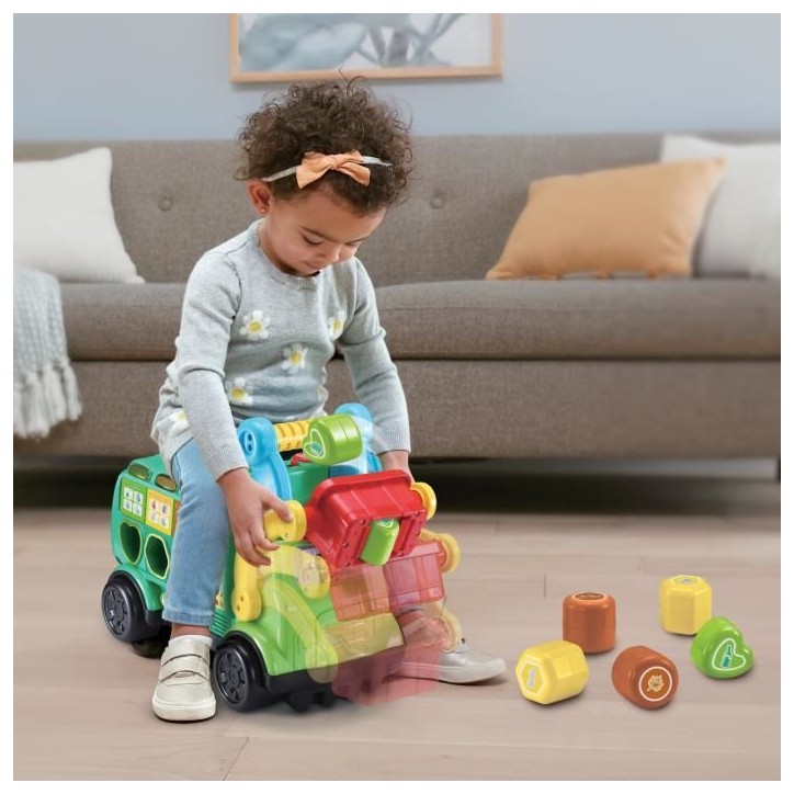Porteur Maxi Camion Poubelle Recyclo'Formes - VTECH BABY - Jouet éducatif pour enfant de 18 a 36 mois Porteur Maxi Camion Poubelle Recyclo'Formes - VTECH BABY - Jouet éducatif pour enfant de 18 a 36 mois