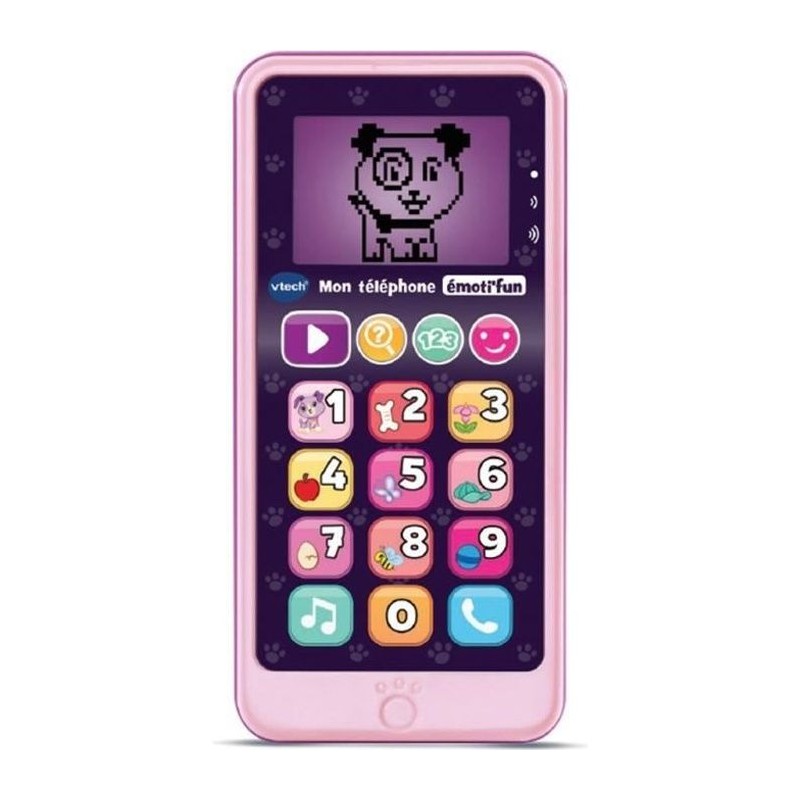 Téléphone Emoti'Fun - VTECH - Rose - Enfant 18 mois - 12 touches lum