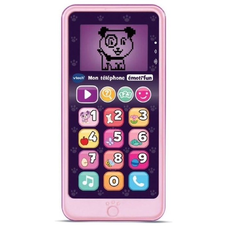 Téléphone Emoti'Fun - VTECH - Rose - Enfant 18 mois - 12 touches lumineuses et tactiles