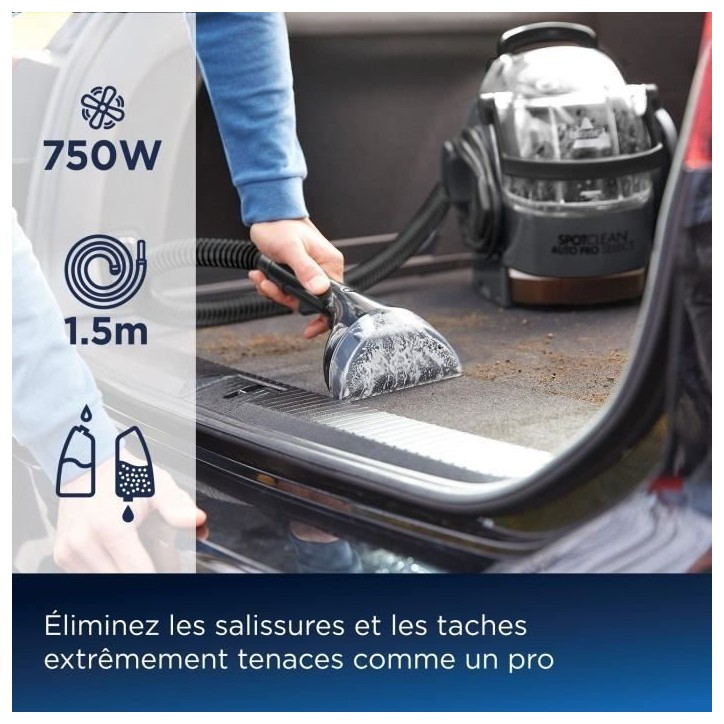 BISSELL SpotClean Auto Pro Select 3730N - Détache, Nettoie et Aspire - Réservoir grande capacité - Longue portée BISSELL SpotClean Auto Pro Select 3730N - Détache, Nettoie et Aspire - Réservoir grande capacité - Longue portée