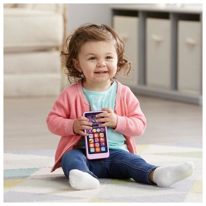 Téléphone Emoti'Fun - VTECH - Rose - Enfant 18 mois - 12 touches lumineuses et tactiles