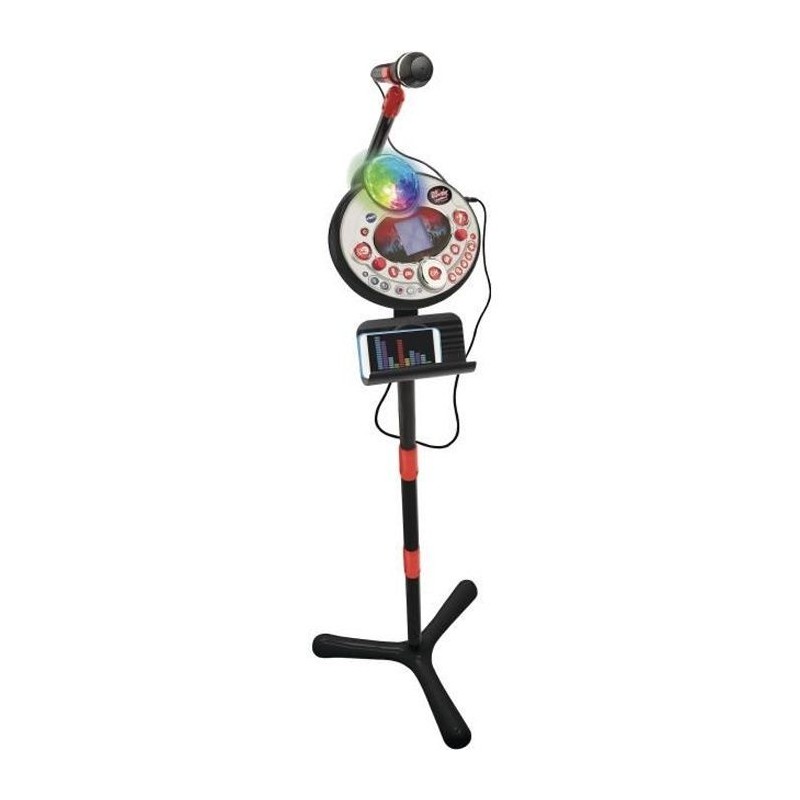 VTECH - Kidi Superstar Lightshow Noir - Micro Karaoké Enfant