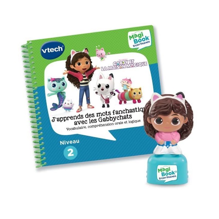 VTECH - MAGIBOOK STORY'FRIENDS (J'APPRENDS DES MOTS PANDASTIQUES AVEC LES GABBYCHATS + PERSONNAGE) - Multicolore