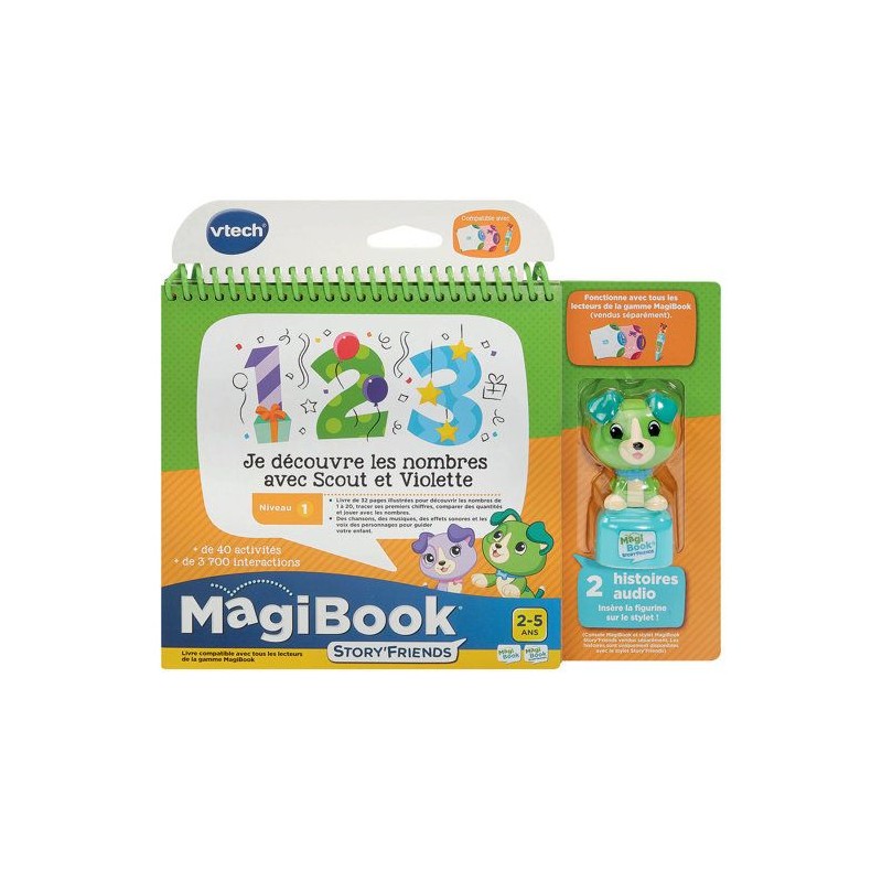 VTECH - MAGIBOOK STORY'FRIENDS - JE DÉCOUVRE LES NOMBRES AVEC SCOUT E