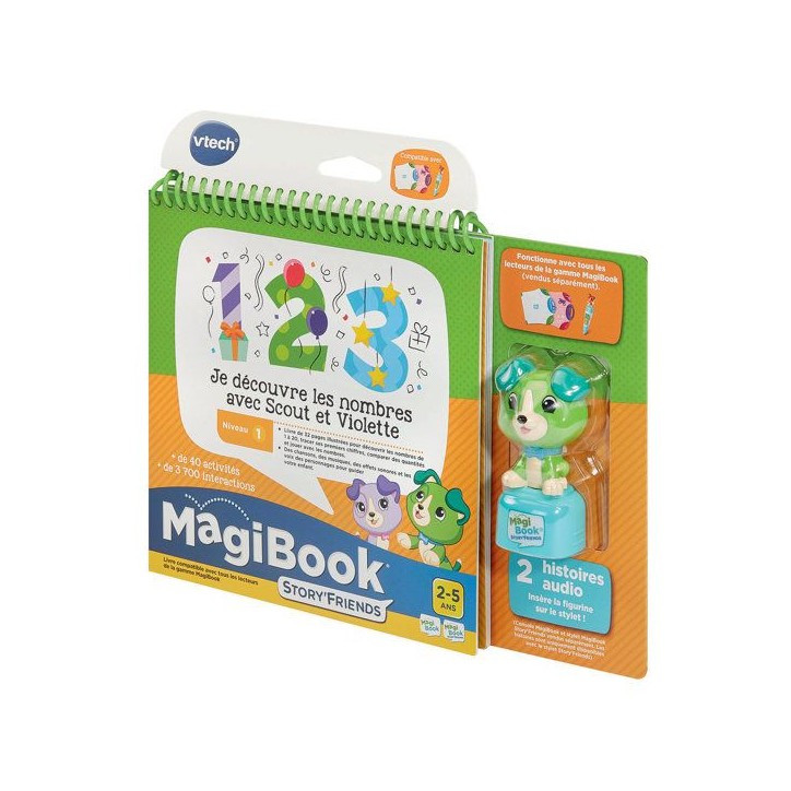 VTECH - MAGIBOOK STORY'FRIENDS - JE DÉCOUVRE LES NOMBRES AVEC SCOUT ET VIOLETTE + PERSONNAGE - Multicolore VTECH - MAGIBOOK STORY'FRIENDS - JE DÉCOUVRE LES NOMBRES AVEC SCOUT ET VIOLETTE + PERSONNAGE - Multicolore