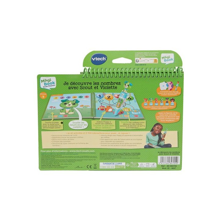 VTECH - MAGIBOOK STORY'FRIENDS - JE DÉCOUVRE LES NOMBRES AVEC SCOUT ET VIOLETTE + PERSONNAGE - Multicolore VTECH - MAGIBOOK STORY'FRIENDS - JE DÉCOUVRE LES NOMBRES AVEC SCOUT ET VIOLETTE + PERSONNAGE - Multicolore