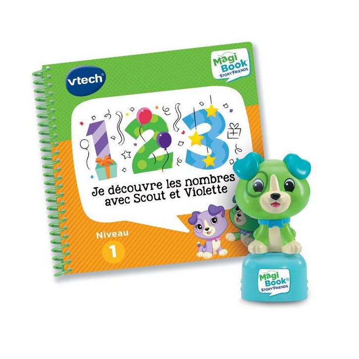 VTECH - MAGIBOOK STORY'FRIENDS - JE DÉCOUVRE LES NOMBRES AVEC SCOUT ET VIOLETTE + PERSONNAGE - Multicolore VTECH - MAGIBOOK STORY'FRIENDS - JE DÉCOUVRE LES NOMBRES AVEC SCOUT ET VIOLETTE + PERSONNAGE - Multicolore