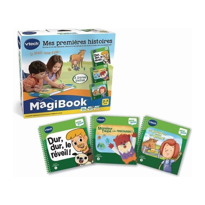 VTECH - 488805 - Magibook - Pack de 3 livres d'histoire