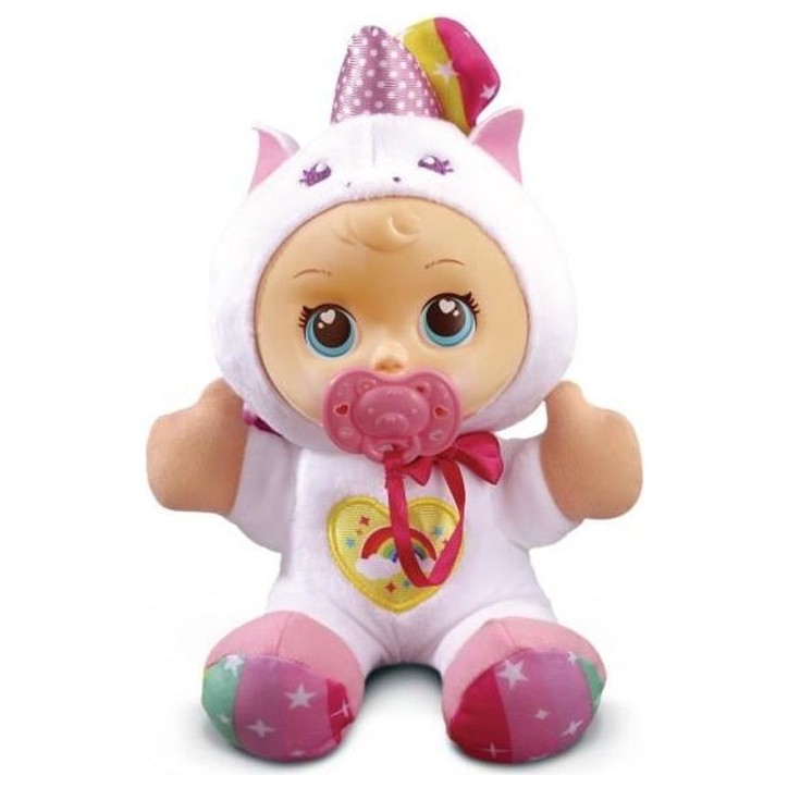 VTECH - Little Love - Paillette Licorne Arc-En-Ciel - Poupée Interactive