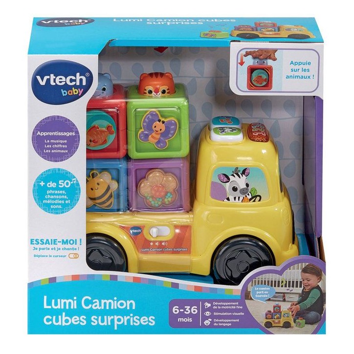 VTECH BABY - LUMI CAMION CUBES SURPRISES - Multicolore VTECH BABY - LUMI CAMION CUBES SURPRISES - Multicolore