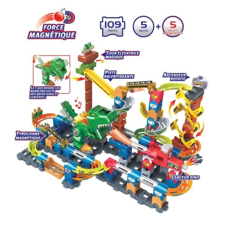 VTECH MARBLE RUSH - DINO ADVENTURES MAGNETIC SET XL400E VTECH MARBLE RUSH - DINO ADVENTURES MAGNETIC SET XL400E