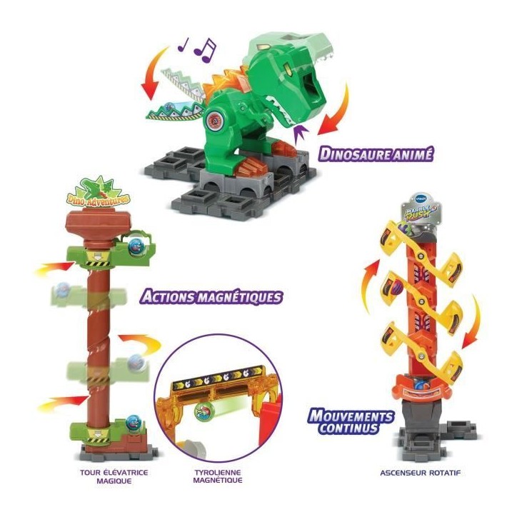 VTECH MARBLE RUSH - DINO ADVENTURES MAGNETIC SET XL400E VTECH MARBLE RUSH - DINO ADVENTURES MAGNETIC SET XL400E