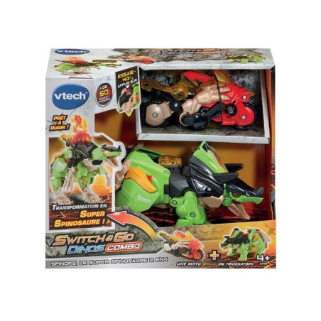 VTECH - SWITCH & GO DINOS COMBO - SPINOPS, LE SUPER SPINOSAURE 2 EN 1