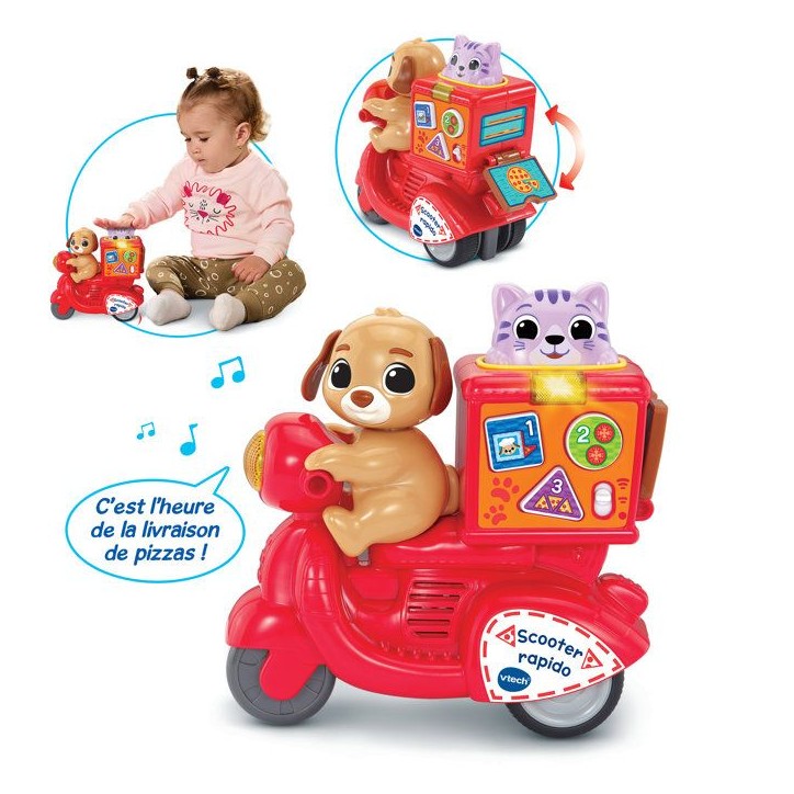 VTECH BABY - PRESS & GO SCOOTER RAPIDO - Rouge VTECH BABY - PRESS & GO SCOOTER RAPIDO - Rouge