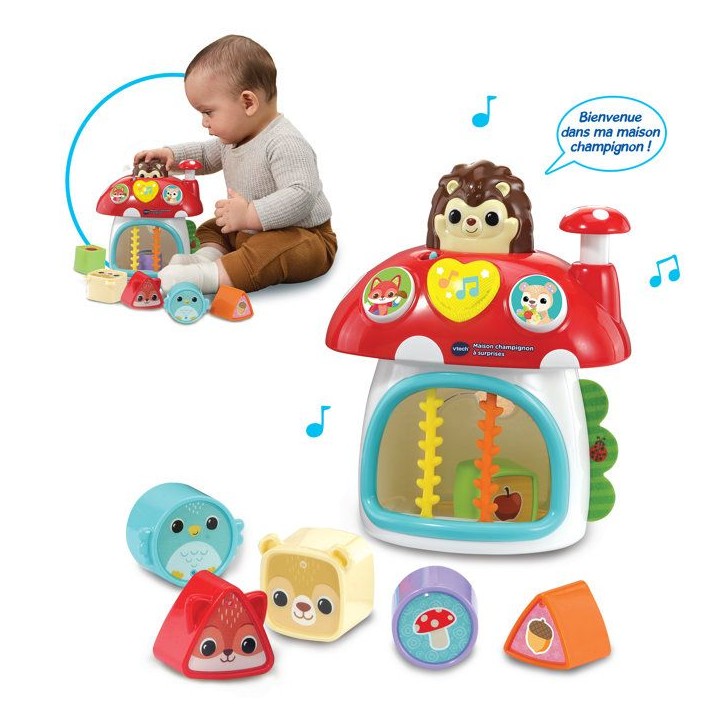 VTECH BABY - MAISON CHAMPIGNON a SURPRISES - Multicolore VTECH BABY - MAISON CHAMPIGNON a SURPRISES - Multicolore