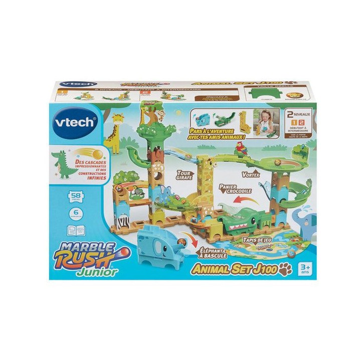 VTECH - MARBLE RUSH JUNIOR - ANIMAL SET J100 - Multicolore VTECH - MARBLE RUSH JUNIOR - ANIMAL SET J100 - Multicolore